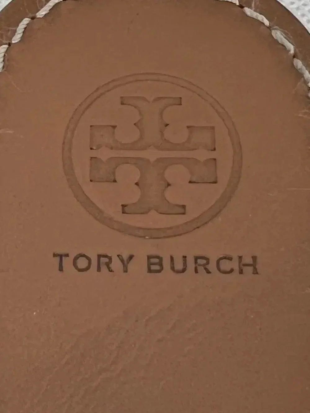 Tory Burch Pave Bow Thong Leather Sandals 7.5